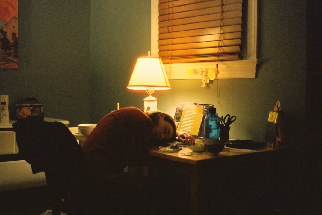 mysterious writer at desk