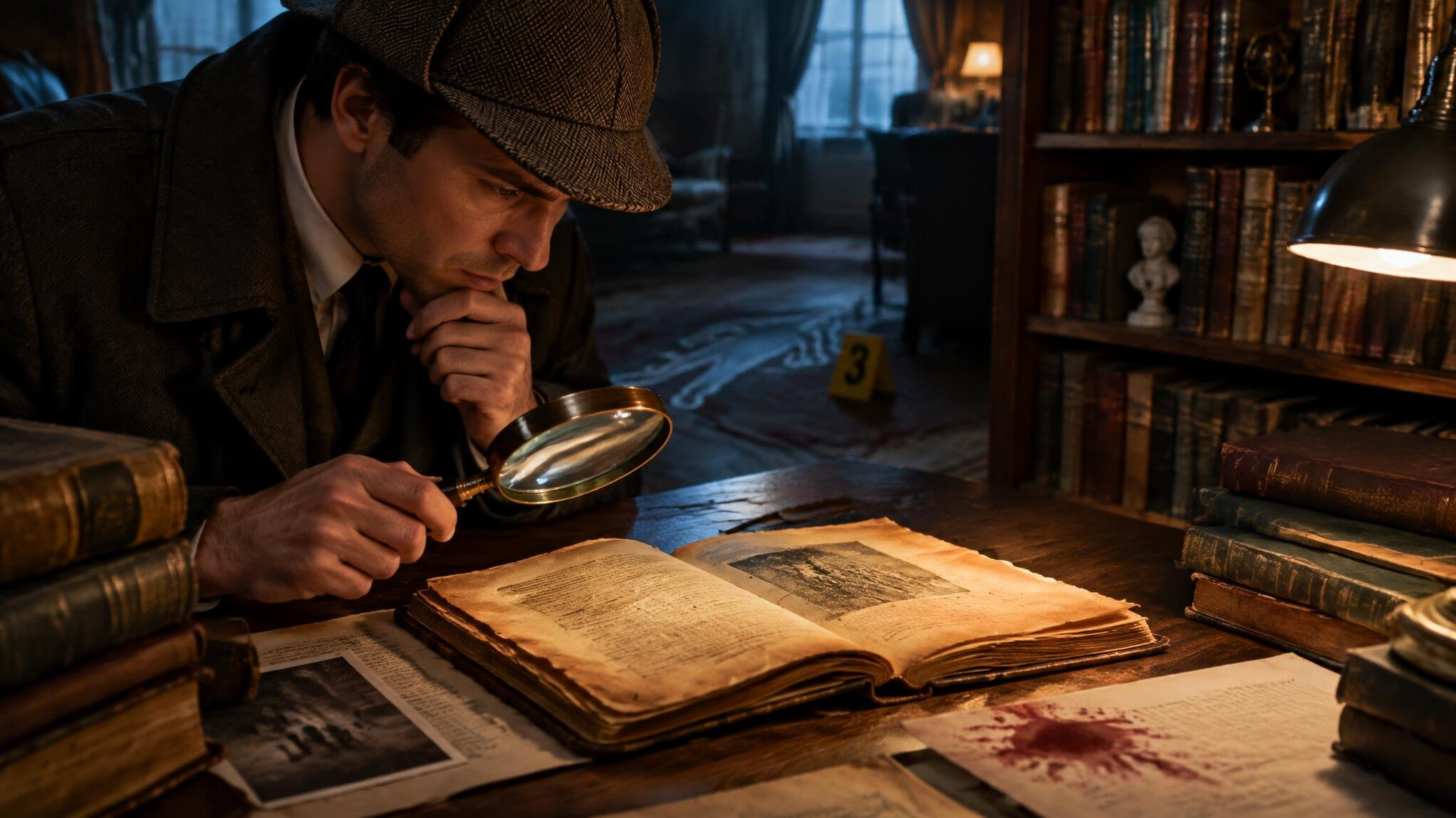 detective solving mystery